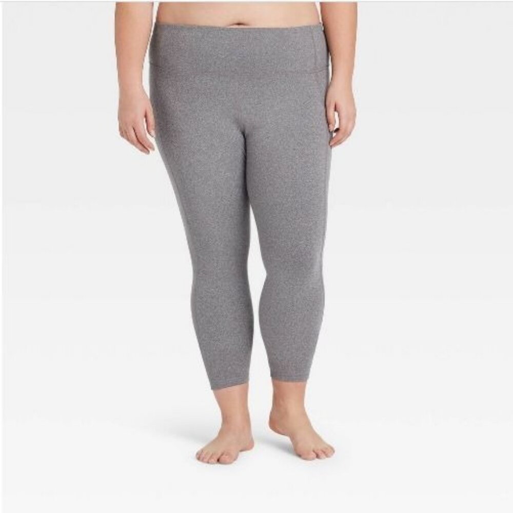 All In Motion Women's Plus Size Simplicity Mid-Rise 7/8 Leggings 27" 4X